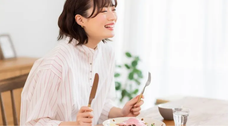 咬頭嵌合位と咀嚼終末位が一致する、安定した噛み合わせ